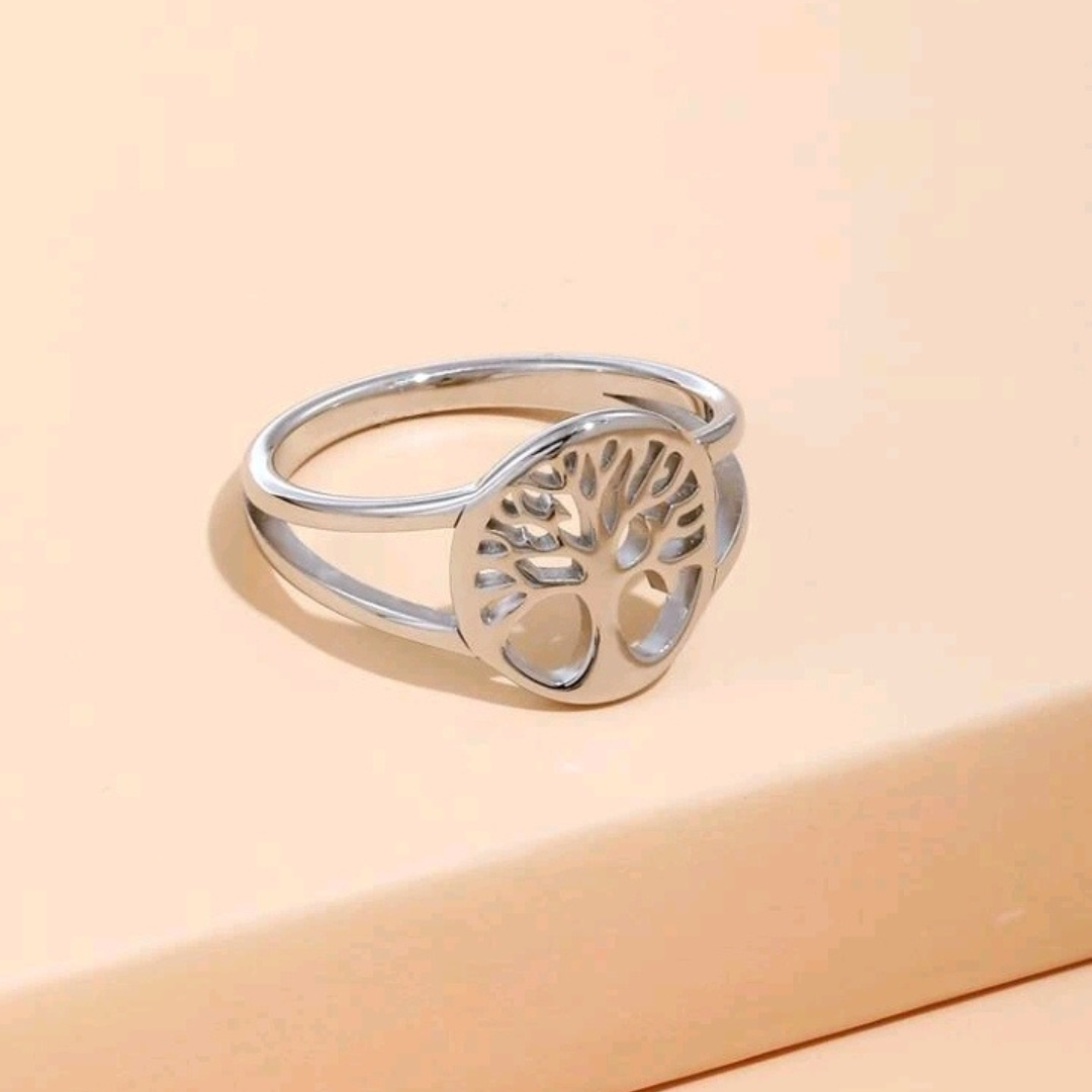 Anillo para dama con diseño de árbol de la vida