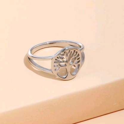 Anillo para dama con diseño de árbol de la vida