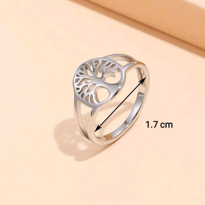 Anillo para dama con diseño de árbol de la vida