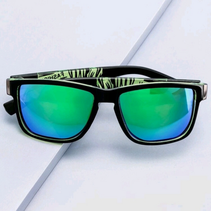 Gafas de marco acrílico azul para hombre