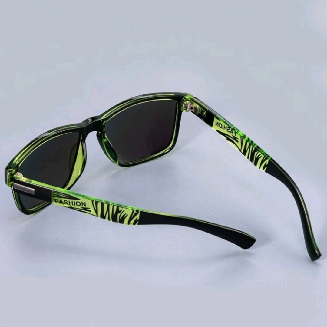 Gafas de marco acrílico azul para hombre